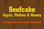 Beefcake, a Sans Serif Font by Sirmon Stuff (Thumbnail 1 of 4)