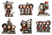 Quirky Christmas Kids Caroling Clipa, an Illustration by Daily.Designs (Thumbnail 2 of 5)