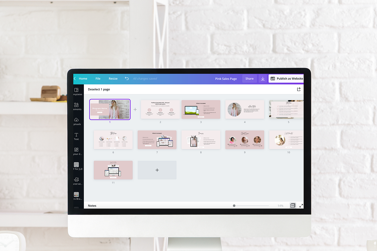 Sales Page | Canva, a Websites & App Template by Joanna Lane Designs (Photo 3 of 4)