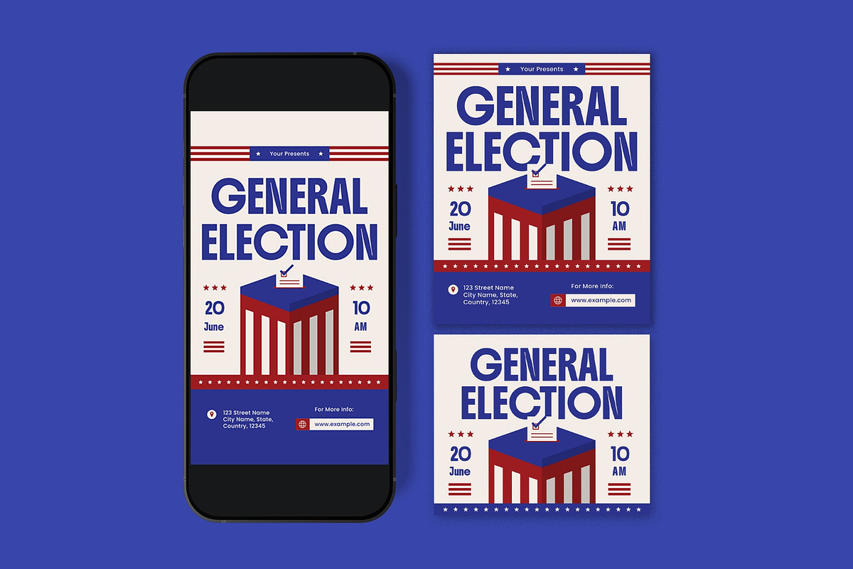 General Election Day Flyer, a Flyer Template by graphicook (Photo 3 of 3)
