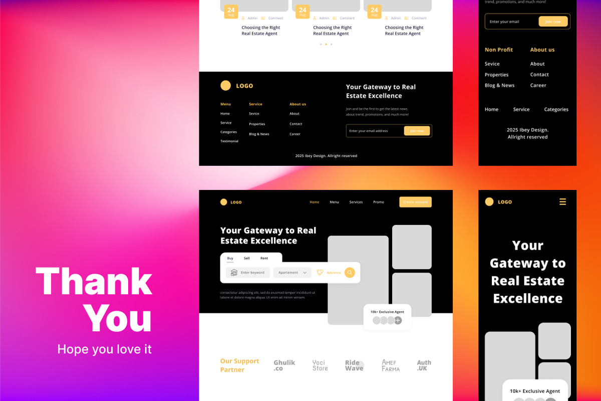 Real Estate Wireframe Website 10, a Websites & App Template by INSPR STD (Photo 4 of 4)