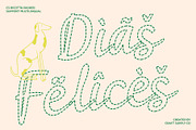 CS Ricotta Dashed, a Script Font by Craft Supply Co. (Thumbnail 7 of 8)