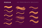 Focus Procreate Brushes, a Brush Add-On by LuOtero (Thumbnail 2 of 5)