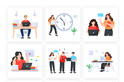 Flat Employment Illustration Set, a Person Illustration by Brickclay (Thumbnail 7 of 8)