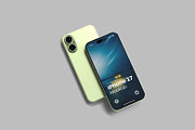 iPhone 17 Mockup, an iPhone Mockup by graphicsecond (Thumbnail 5 of 6)