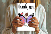 Woman with butterfly wings and flowe, an Illustration by CrexoraLab (Thumbnail 4 of 4)