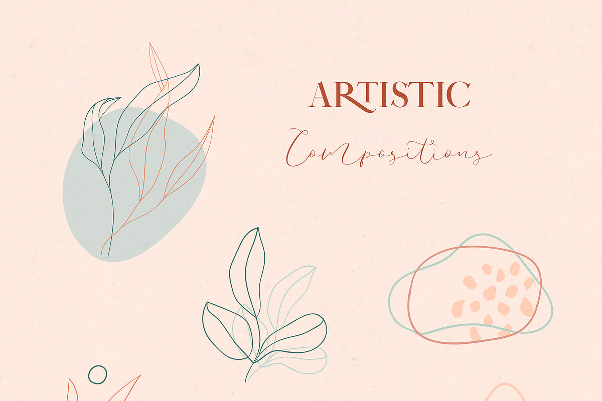 SALE Line Art Floral Graphic Bundle, a Graphic by Olya Creative (Photo 16 of 23)