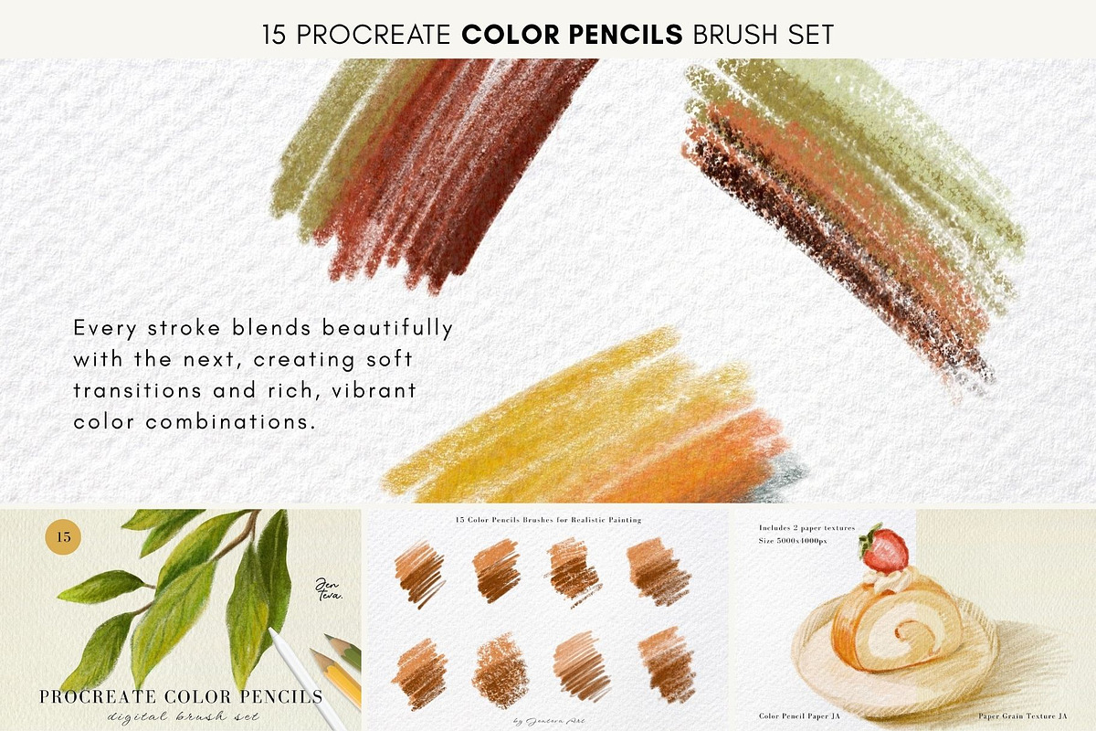 180 Procreate Brush Bundle, a Brush Add-On by Jenteva Art (Photo 3 of 18)