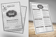 Simple Food Menu, a Flyer Template by Creative  designer (Thumbnail 1 of 4)