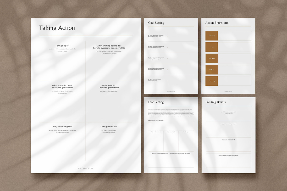 Dream Life Self Help Planners CANVA, a Templates & Theme by AndrewPixel (Photo 7 of 13)