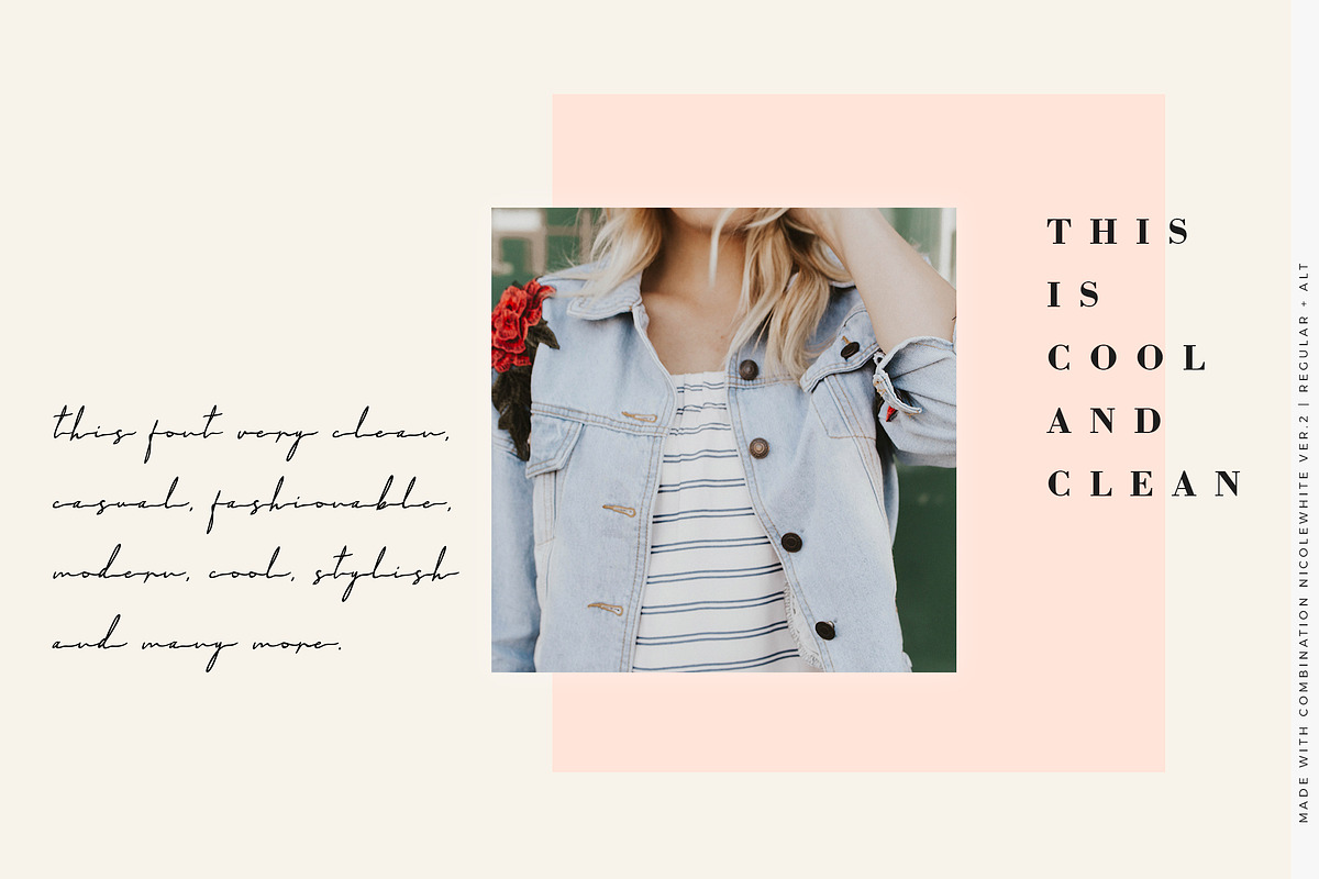 NicoleWhite Signature Collection, a Script Font by AQR Studio (Photo 14 of 17)