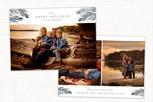 Happy Holidays Card Template CC152