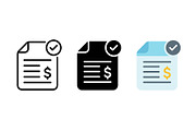 Finance Document Icons, a Solid Icon by Artonix (Thumbnail 2 of 2)