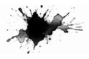 Black ink splash. 61 images, a Decorative Illustration by Handmadefont (Thumbnail 5 of 13)