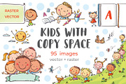Kids copy space bundle design svg, an Illustration by Bubert Art (Thumbnail 1 of 4)