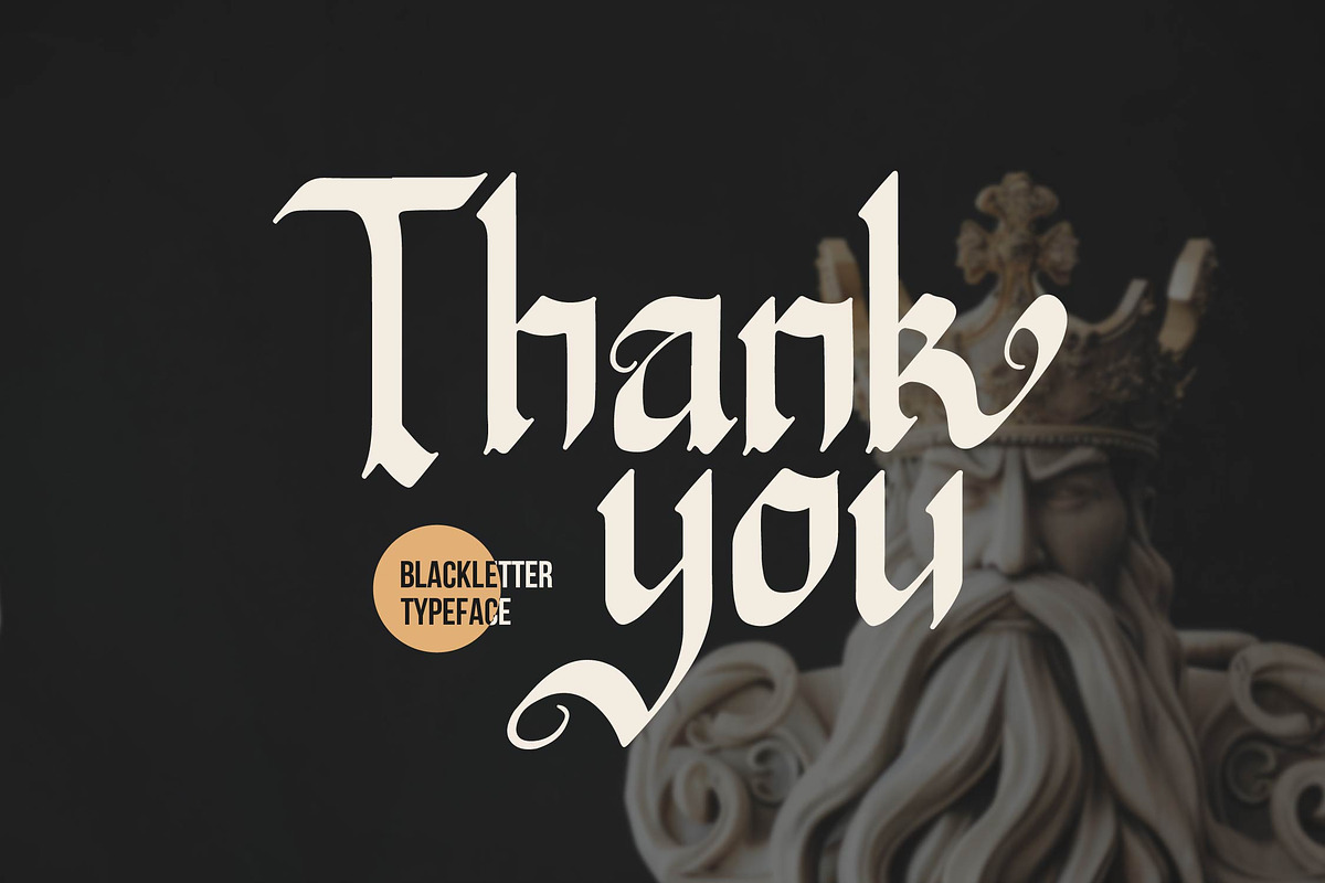 Rudra Great | Blackletter Typeface, a Blackletter Font by Denustudios (Photo 14 of 14)