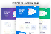 Insurance Landing Page, a Landing Page Template by Sujun Baidyaa (Thumbnail 2 of 4)