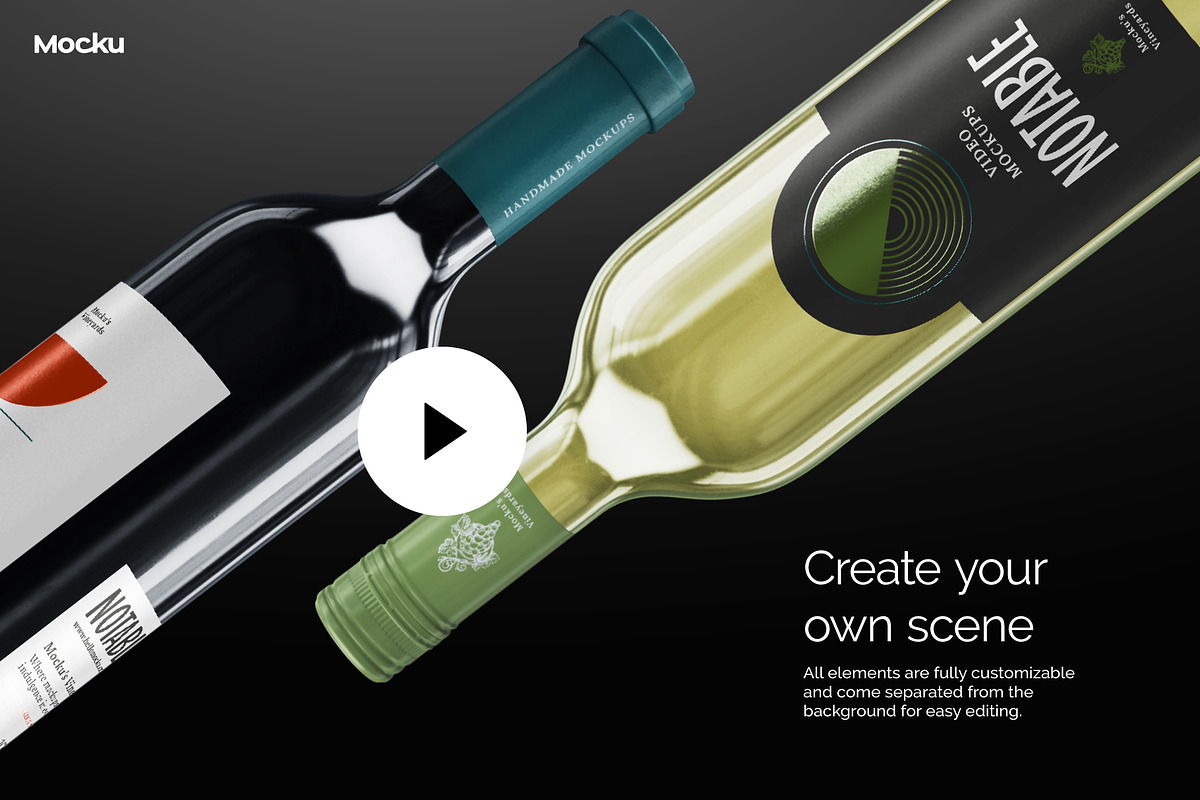 Notable - Bordeaux Wine Video Mockup, a Packaging Mockup by Mocku (Photo 5 of 14)