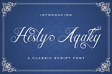 Hesty Aqaky - Modern Script Font