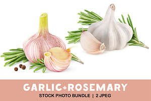 Garlic and rosemary, an Object Graphic by Fruits+Veggies