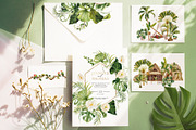 Tropical jungle - watercolor set, a Decorative Illustration by Pamyatka Shop (Thumbnail 3 of 27)