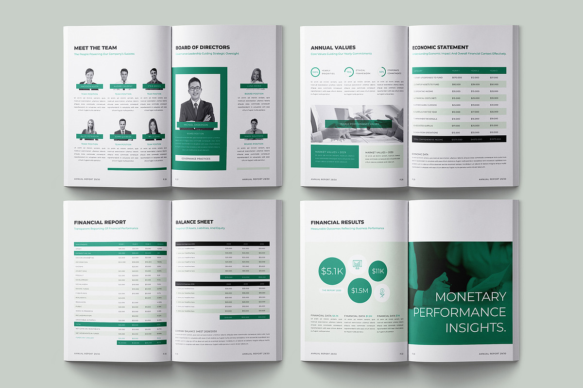 Corporate Annual Report Layout, a Brochure Template by Designsoul14 (Photo 13 of 15)