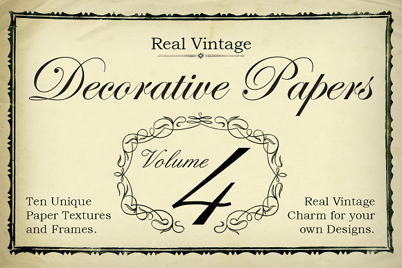 Real Vintage Decorative Papers Vol 4