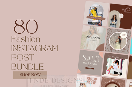 80 Instagram Posts Canva Templates