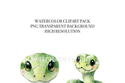 40 Cute Snake Clipart, an Animal Illustration by Pati Charm Studio (Thumbnail 6 of 9)