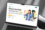 Academy Landing Page for Education, a Landing Page Template by Font Kingdom (Thumbnail 2 of 5)