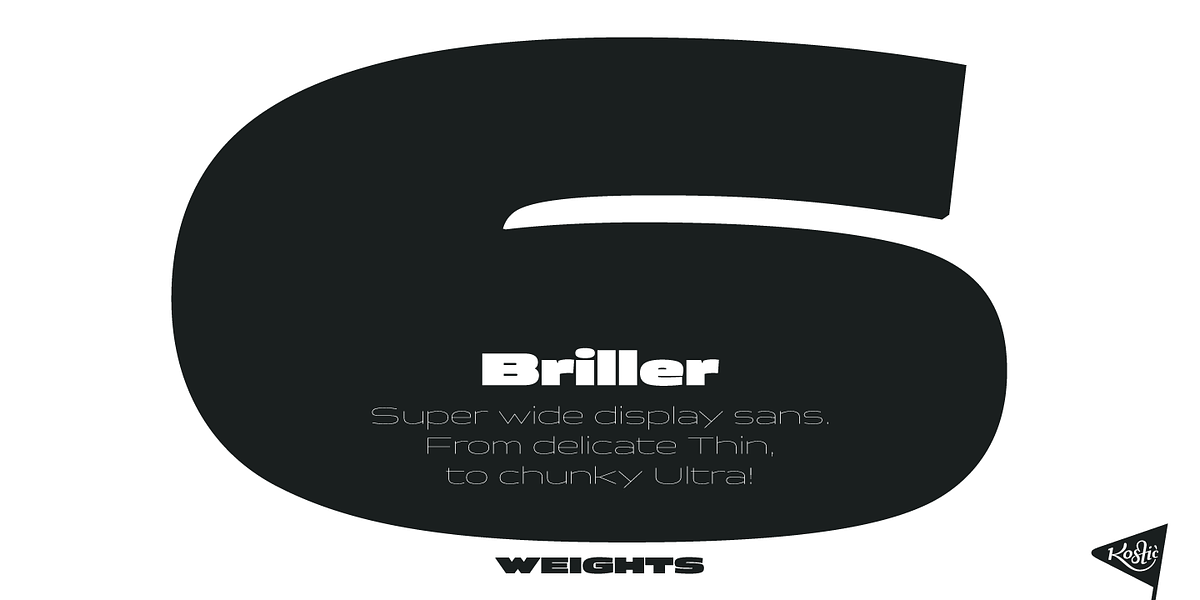 Briller, a Sans Serif Font by Kostic Type Foundry (Photo 5 of 7)