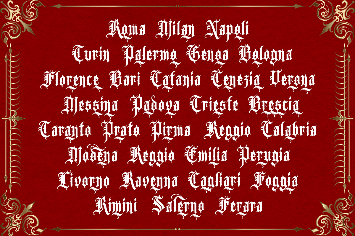 Shention Blackletter, a Blackletter Font by dansdesign (Photo 4 of 8)