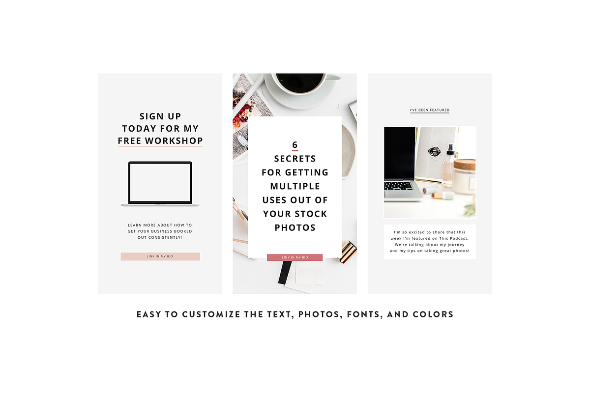 Mary Ellen Instagram Templates, a Social Media Template by Coded Creative (Photo 2 of 5)