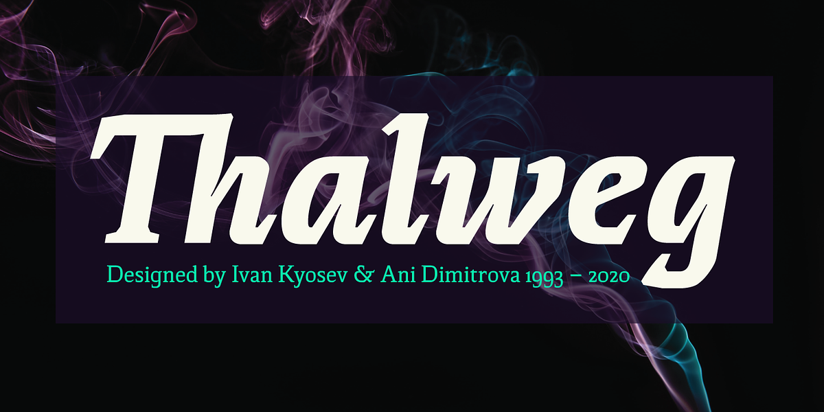 Thalweg, a Serif Font by Ani Dimitrova (Photo 1 of 15)