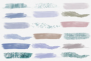 Serenity Watercolor Brush Strokes, a Texture Illustration by ClipartBrat Graphics (Thumbnail 2 of 2)