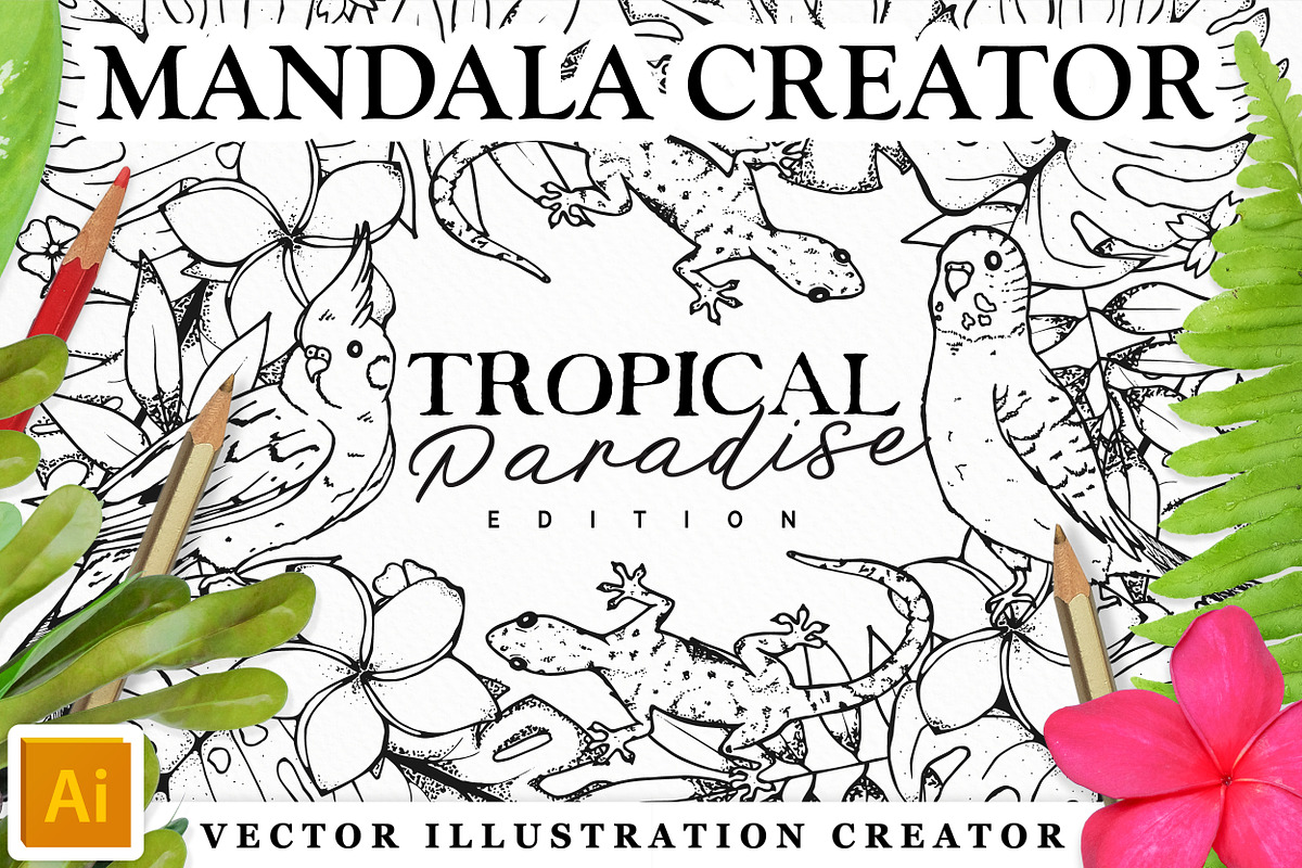 Tropical Paradise Mandala Creator, a Plug-in Add-On by Drifter Studio (Photo 1 of 8)