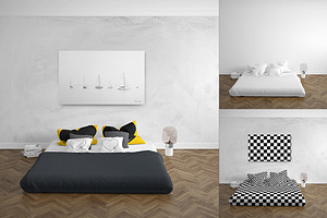 Bedding Bedroom 2 Mockup Set