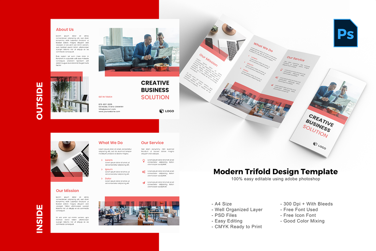 SALE | 36 BUNDLE TRIFOLD BROCHURE, a Brochure Template by rivatxfz (Photo 13 of 37)