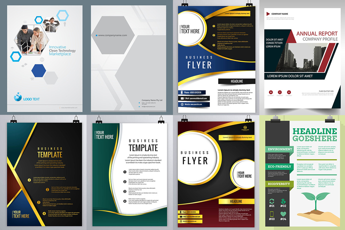250+ Flyers Bundle 95% Extra, a Flyer Template by Imagine Design Studio (Photo 24 of 36)