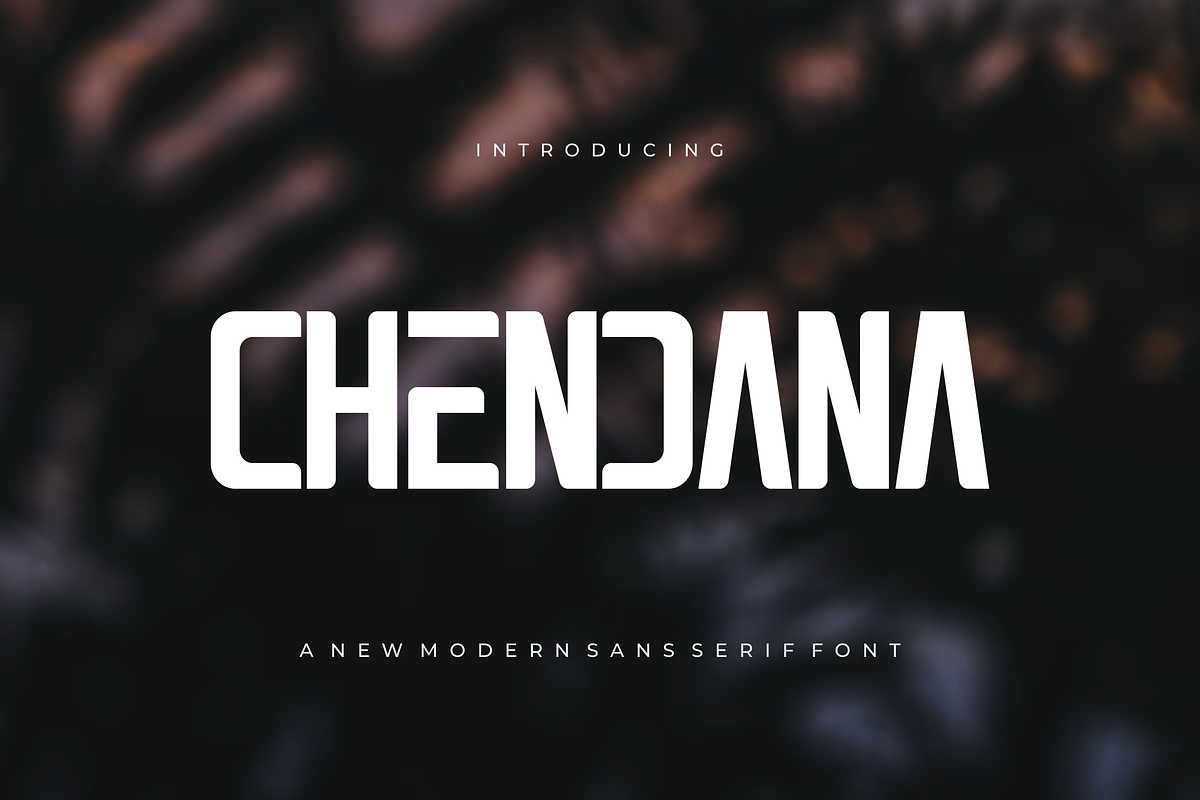 Chendana - Font, a Sans Serif Font by artchiles_design (Photo 1 of 5)