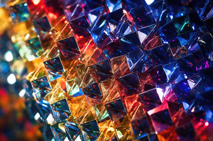 A complex, crystalline structure, serving as a metaphor for quan, a Technology Photo by designvectx