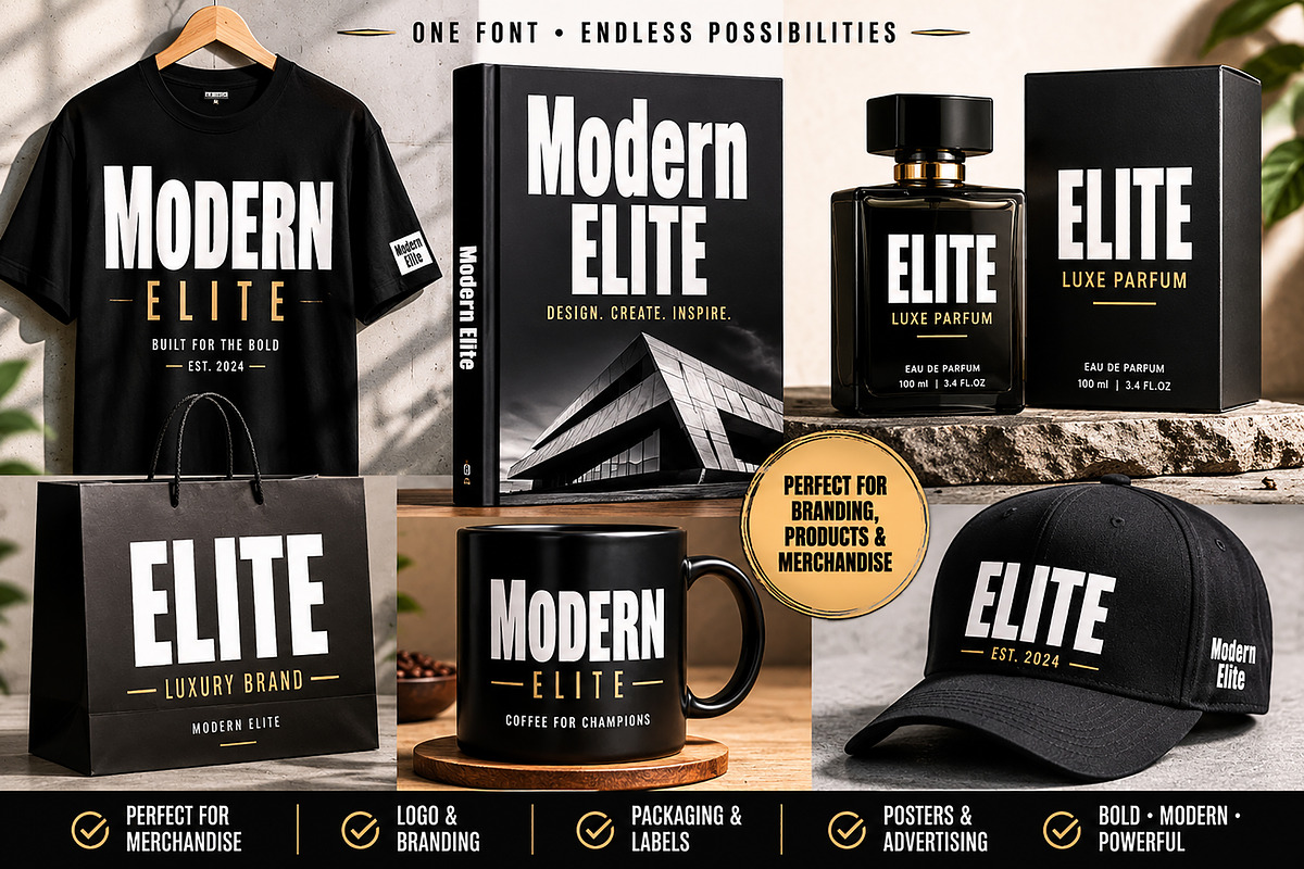Modern Elite, a Serif Font by Wow Magic (Photo 6 of 6)