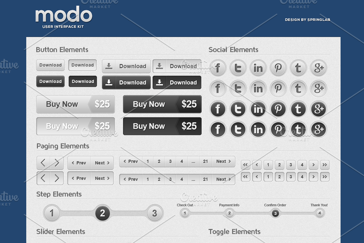 Modo UI Kit, an UI Kit Template by SpringLab (Photo 2 of 3)