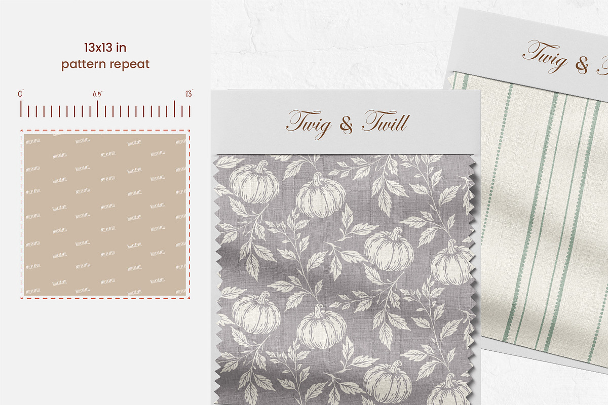 Twig & Twill-Mellow Autumn, a Pattern Graphic by InaCorart (Photo 7 of 13)