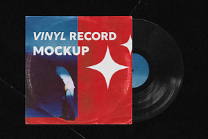 Vinyl Record Cover Mockup