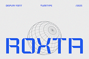 Roxta - Futuristic Font, a Sans Serif Font by limitype (Thumbnail 1 of 10)