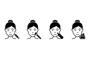 Facial Woman Beauty Procedure, an Object Illustration by Vector Creator