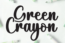 Green Crayon | Script Font