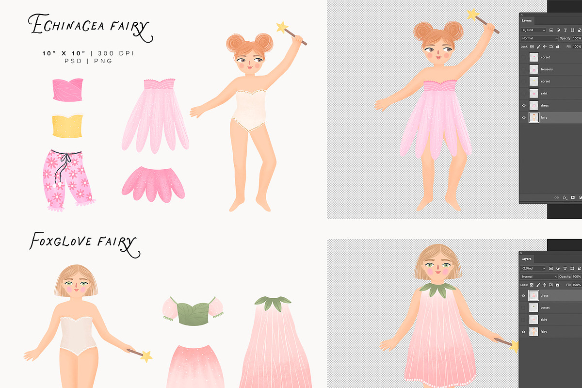 FLOWER FAIRIES. The floral alphabet, a Decorative Illustration by annartdreams (Photo 7 of 18)