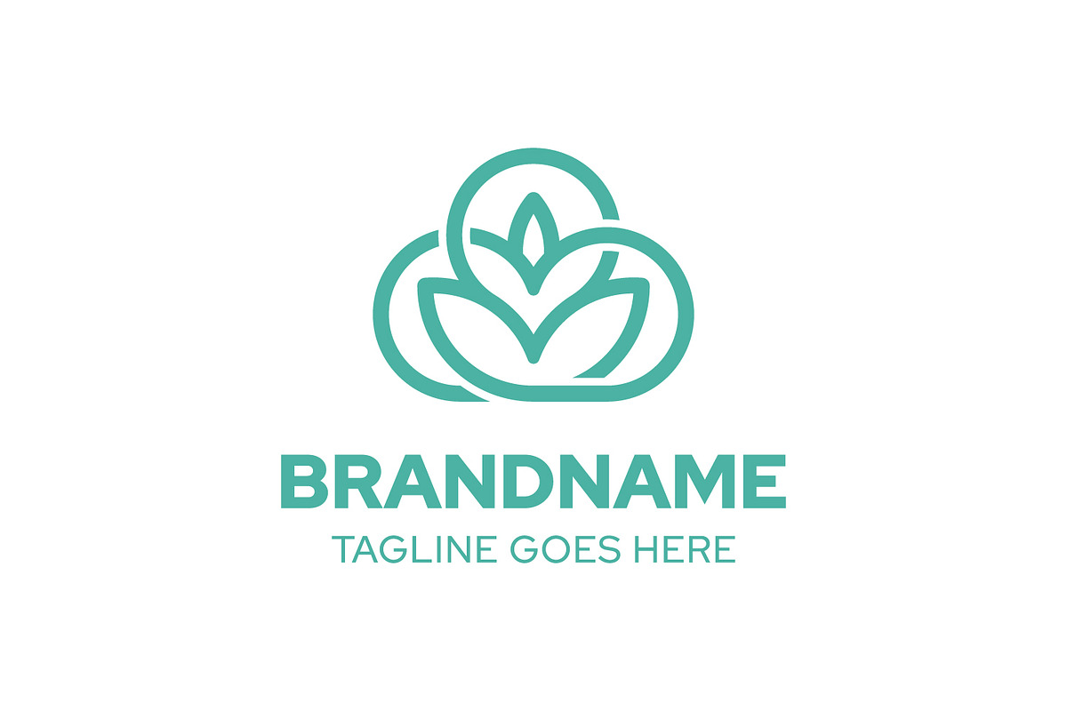 Cloud Plant Modern Line Logo, a Branding & Logo Template by Pray Art Design Studio (Photo 1 of 2)